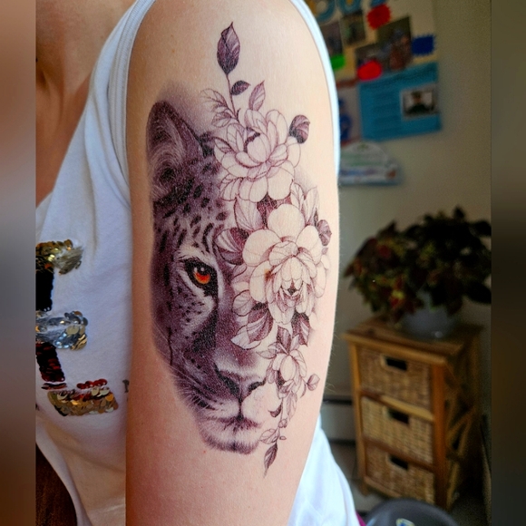 Other - Large Tiger Face Body Tattoo temporary